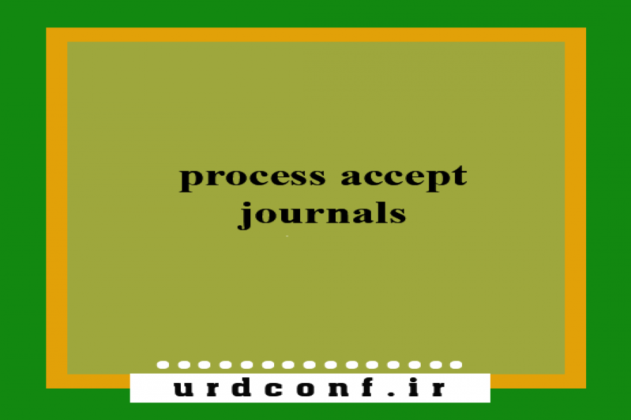 The application process for printing accepted articles in journals The application process for printing accepted articles in journals